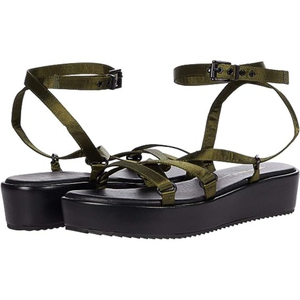 Intentionally Blank Strappy green sandal - Sum 2